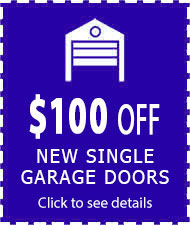 coupon $100 off on single doors